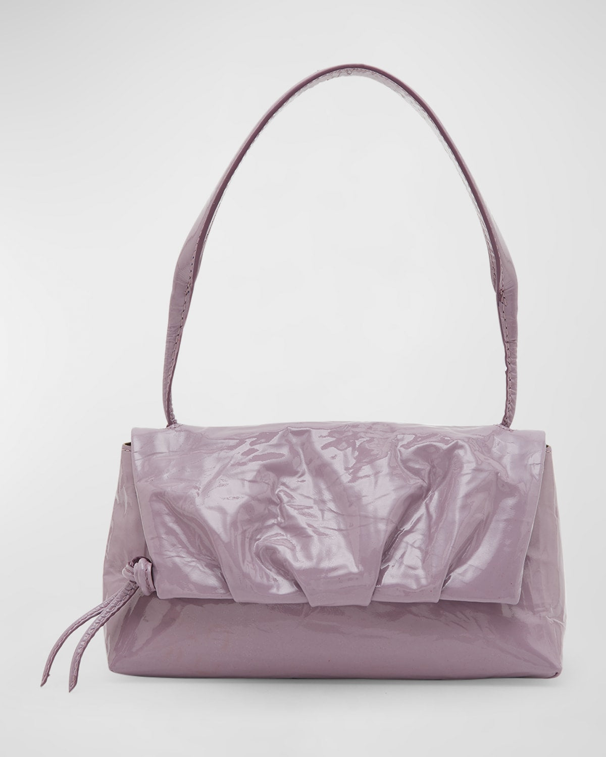 Dries Van Noten Small Flap Patent Leather Shoulder Bag