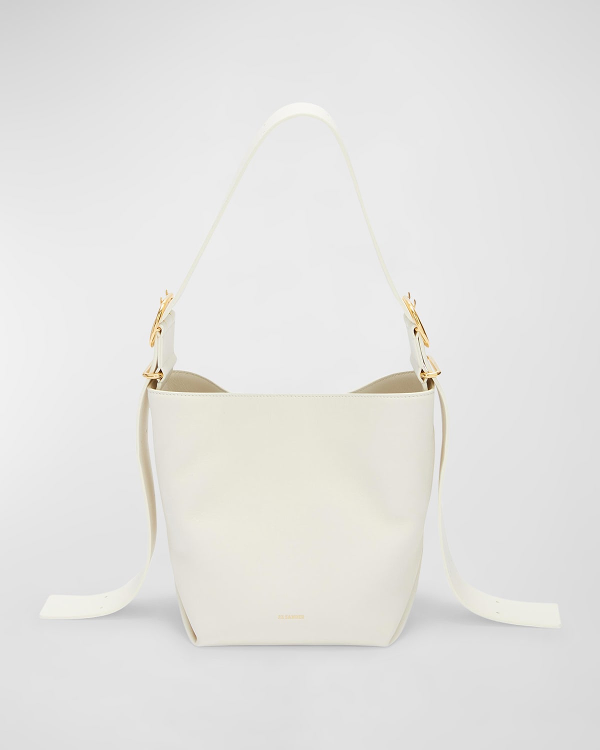 Jil Sander Small Folded Leather Tote Bag