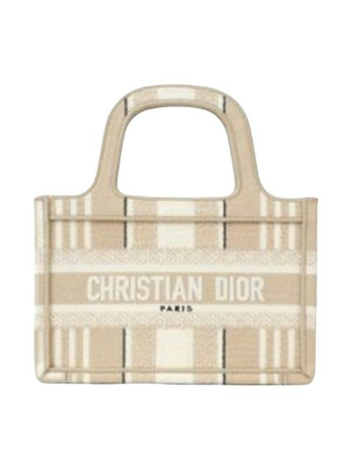 Dior Women's Book Tote Micro Bag in Naturel Mu | S5475ZJAT