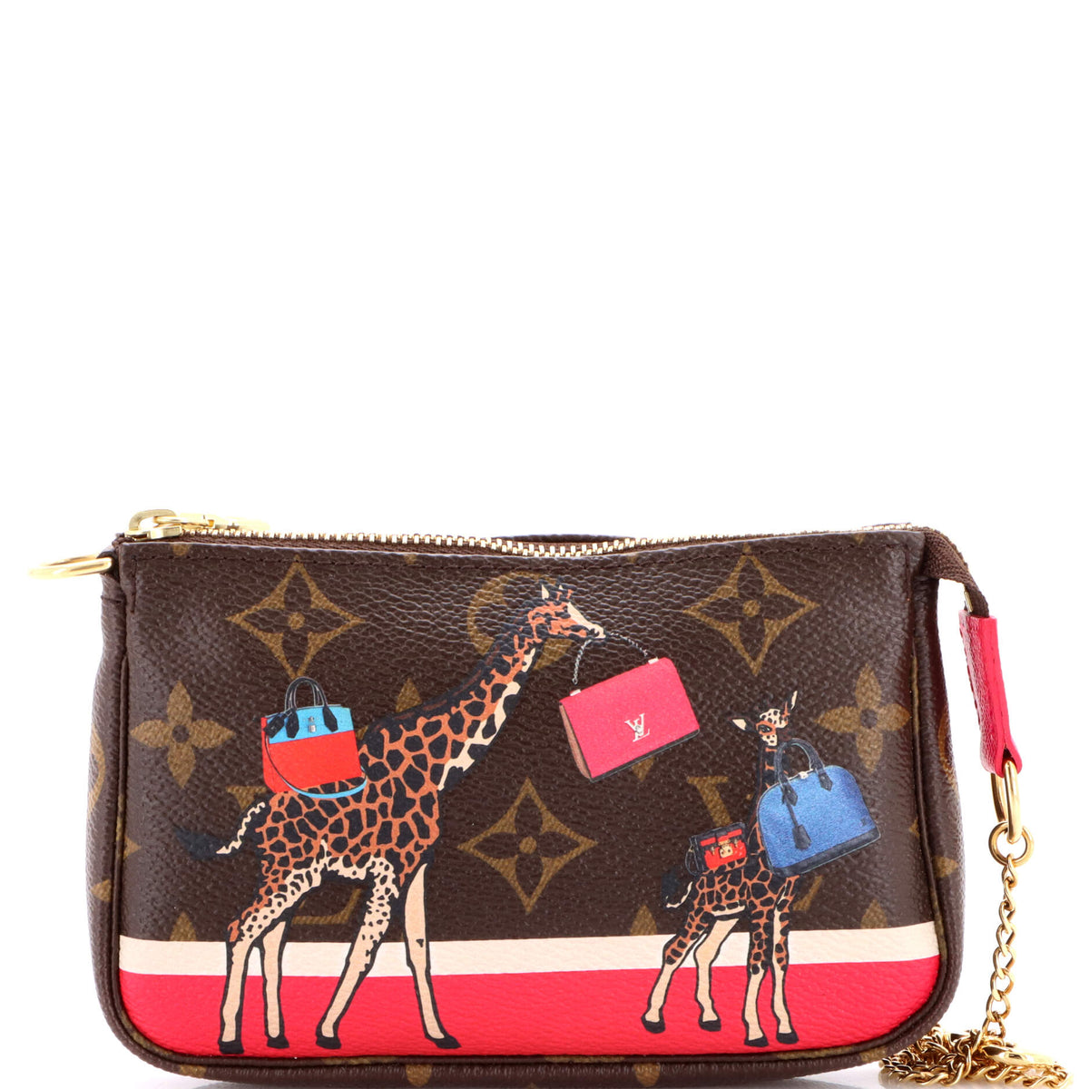 Louis Vuitton Pochette Accessoires Limited Edition Monogram Canvas Mini