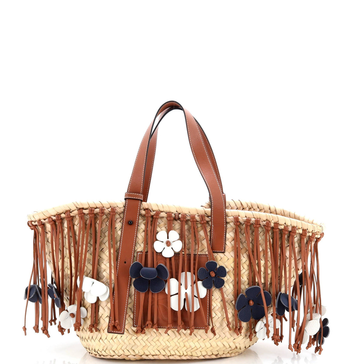 Loewe LOEWE Basket Tote Fringe Raffia Medium