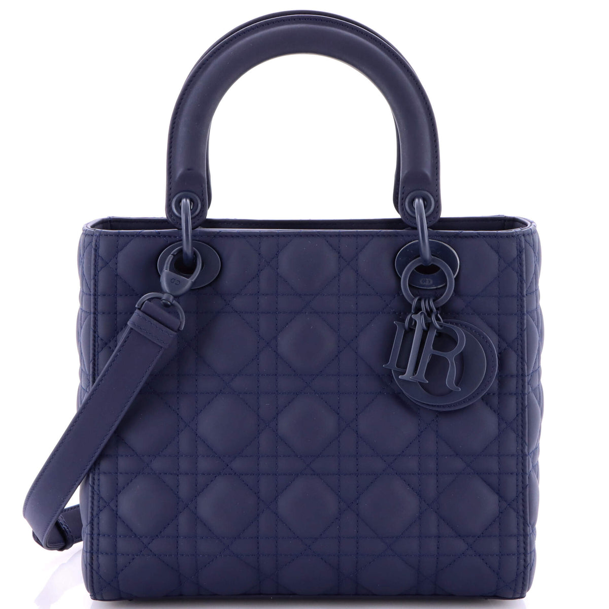 Christian Dior Ultra Matte Lady Dior Bag Cannage Quilt Calfskin Medium