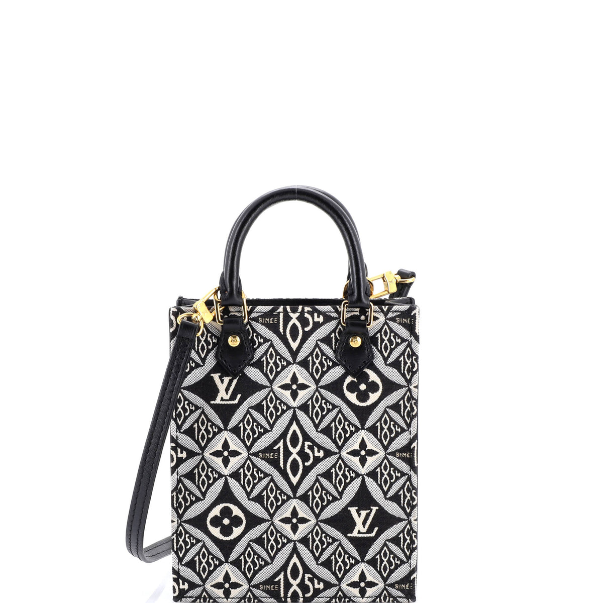 Louis Vuitton Petit Sac Plat Bag Limited Edition Since 1854 Monogram Jacquard