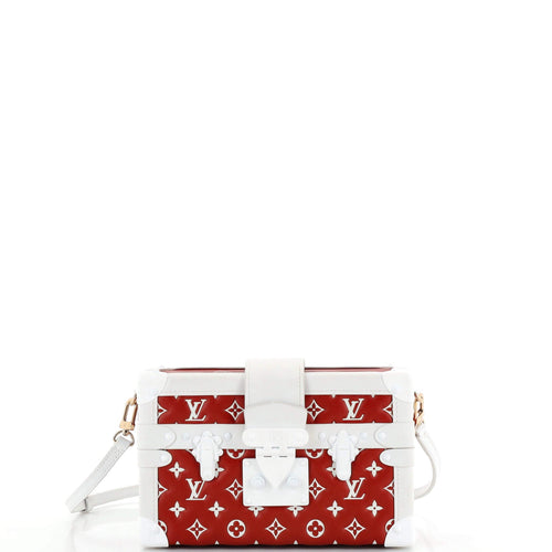Petite Malle Handbag Monogram Embossed Leather