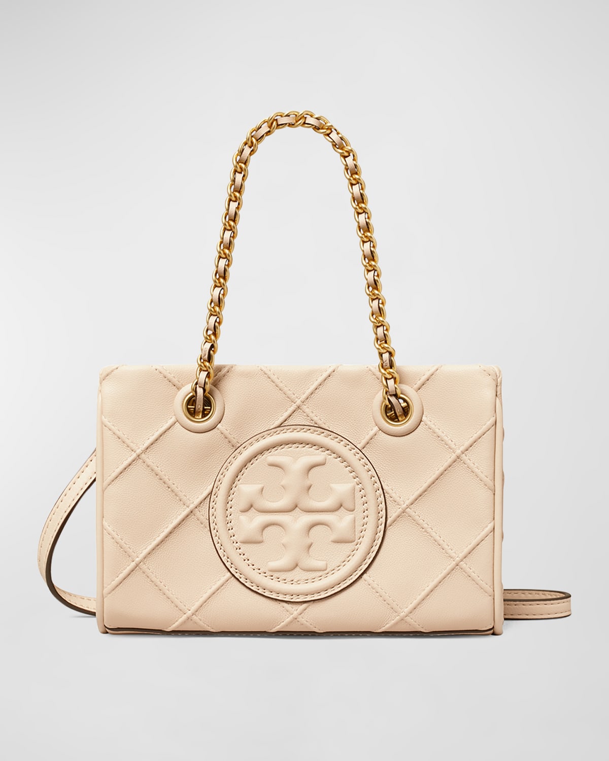 Tory Burch Fleming Mini Quilted Chain Tote Bag