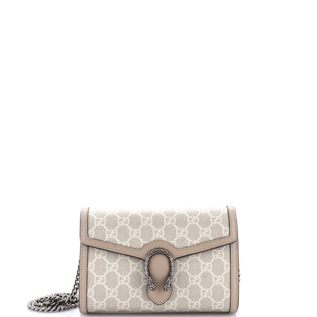 Gucci GUCCI Dionysus Chain Wallet GG Coated Canvas Small