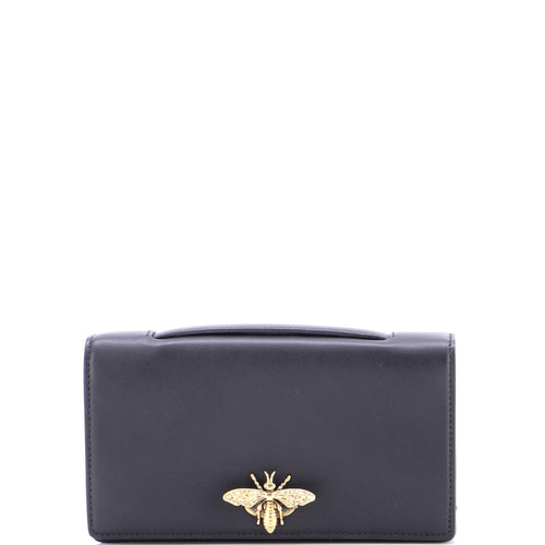 Bee Clutch Leather