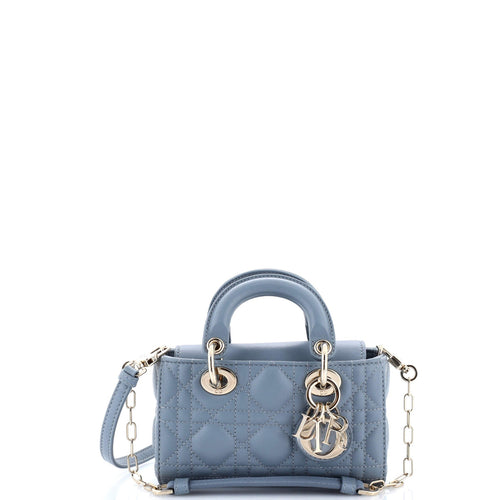 Lady D-Joy Bag Cannage Quilt Lambskin Micro