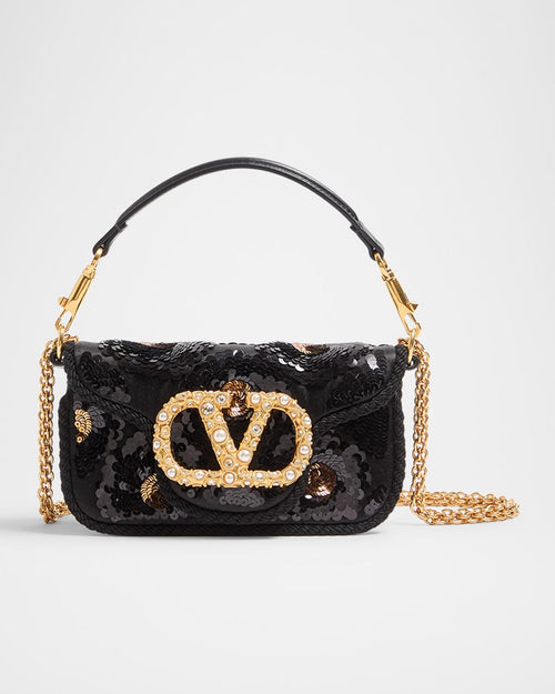 Loco Small Sequin Burst Shoulder Bag