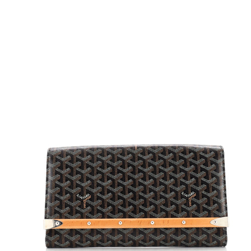 GOYARD Monte Carlo Clutch Coated Canvas MM