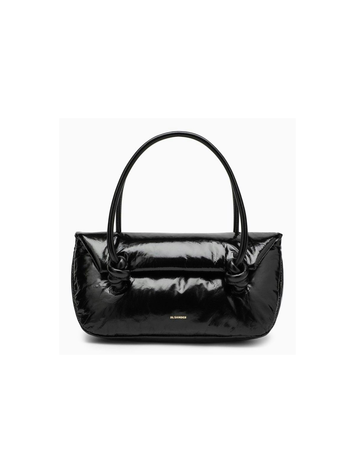 Jil Sander Women's Patent Leather Small Shoulder Bag in Black | J07ZH0020P6589