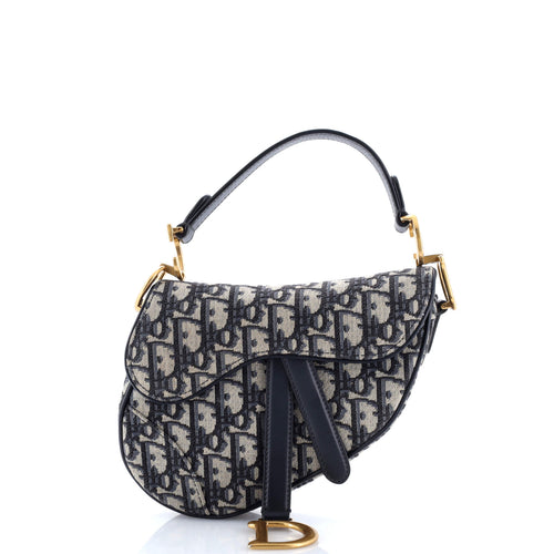 Saddle Handbag Oblique Canvas Mini