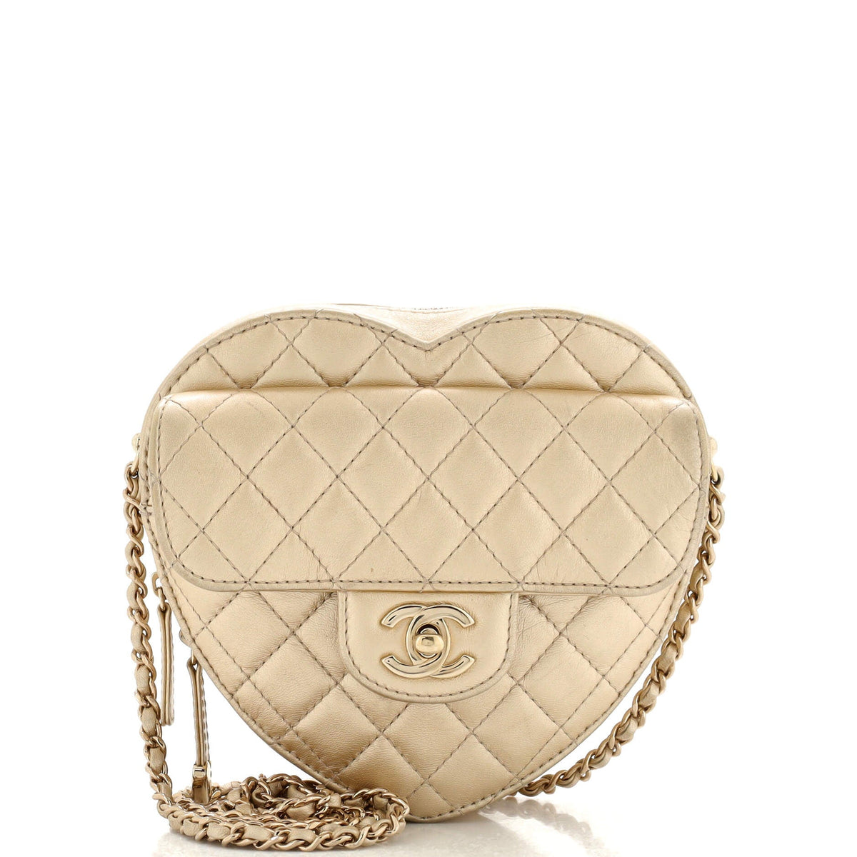 Chanel CHANEL CC in Love Heart Bag Quilted Lambskin