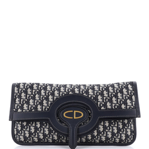 Fold Over Clutch Oblique Canvas