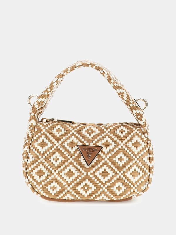 Guess Rianee Raffia Mini Handtasche