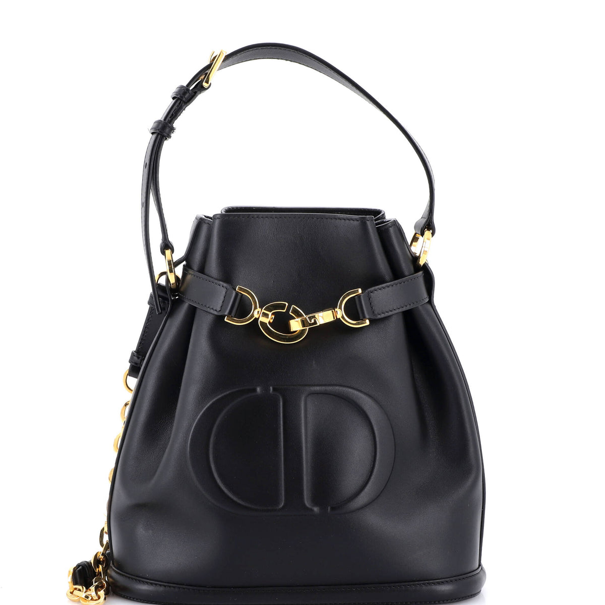 Christian Dior C'est Bucket Bag Leather Medium