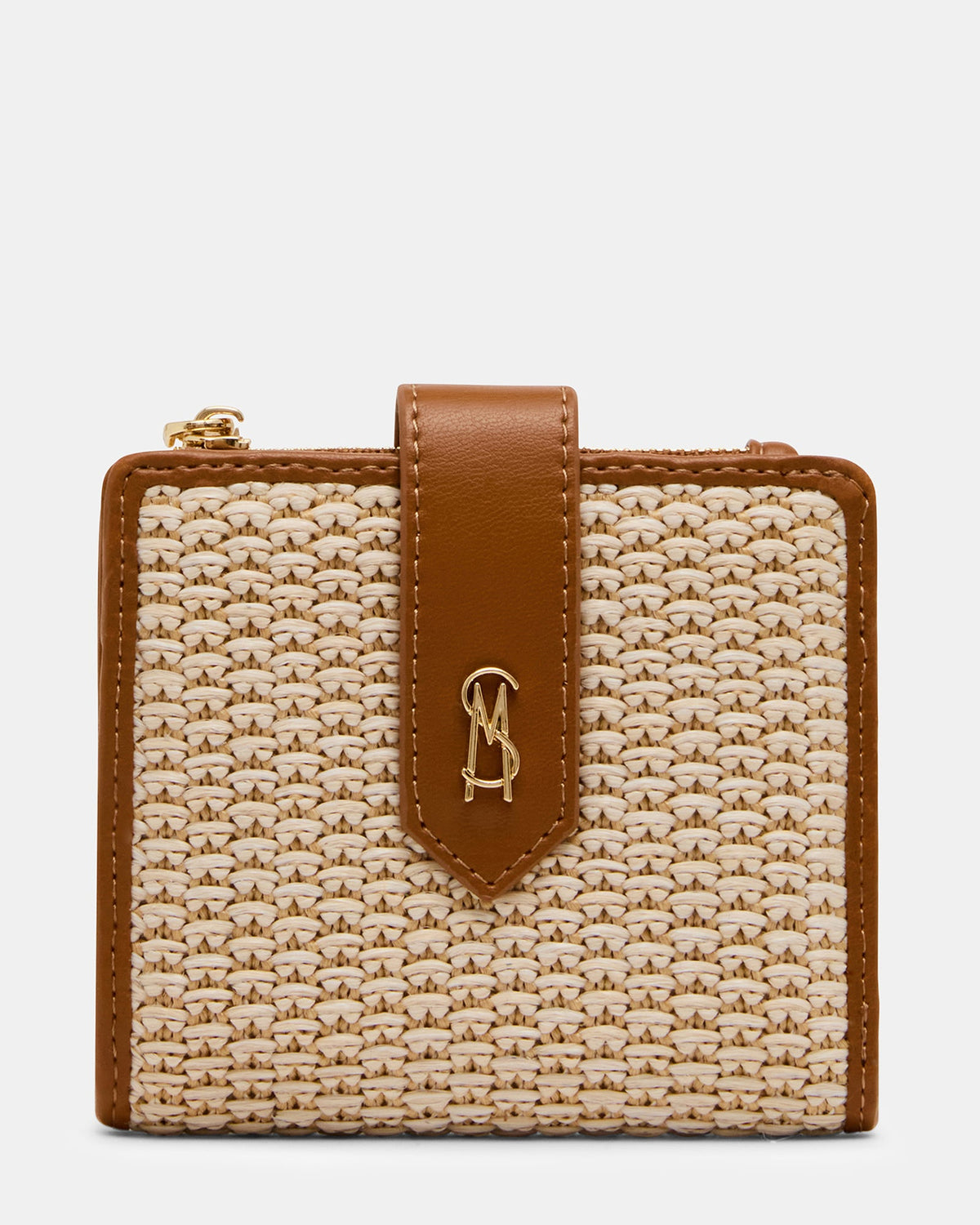 Steve Madden Women's Jem Straw Wallet - Light Natural