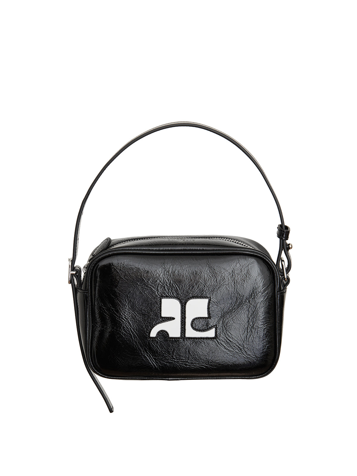 CourrÃ¨ges Women's Leather Camera Bag in Black | Size UNICA | IPERGSA061CR0049999 Color Black
