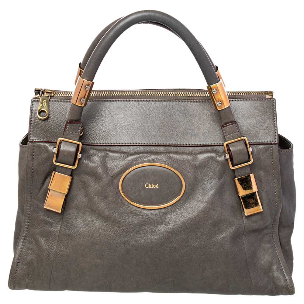 Chloe Chlo&eacute; Grey Leather Satchel