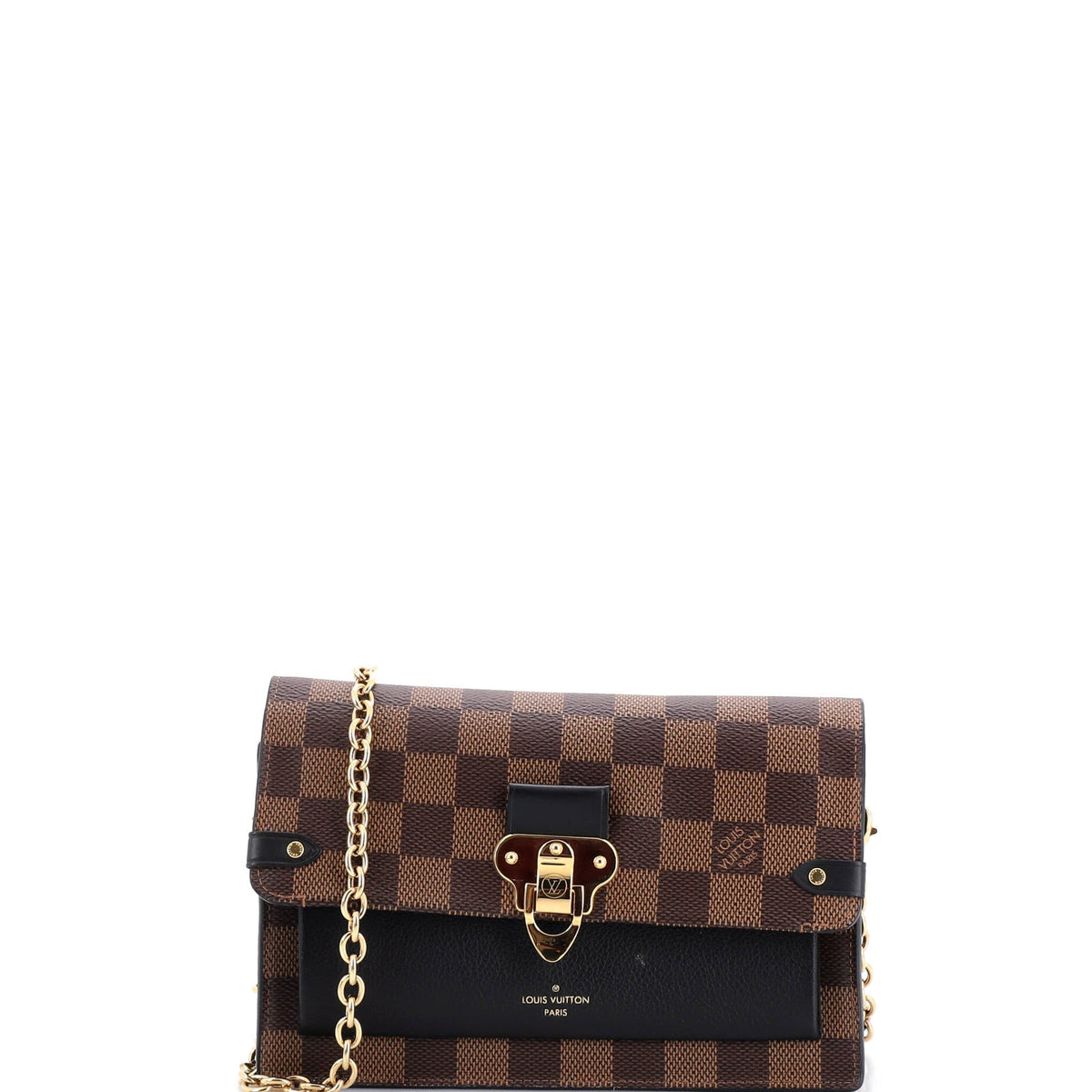 Louis Vuitton Vavin Chain Wallet NM Damier with Leather