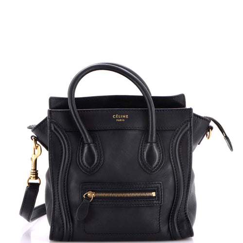 CELINE Luggage Bag Smooth Leather Nano