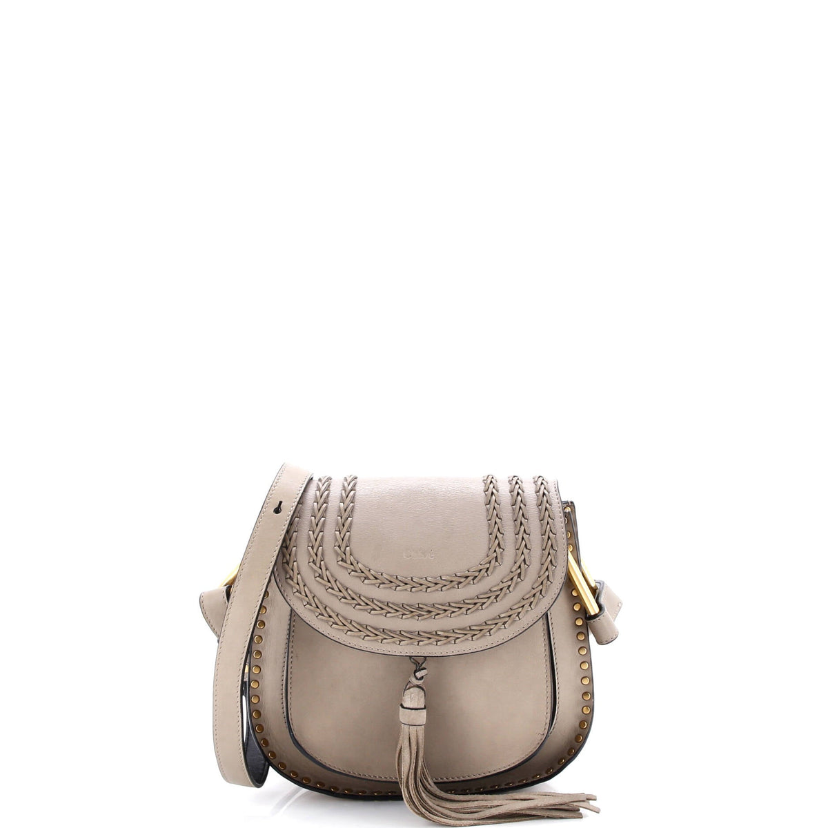 Chloe CHLOE Hudson Handbag Whipstitch Leather Small
