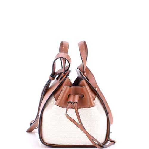 LOEWE Hammock Bag Leather and Anagram Jacquard Mini