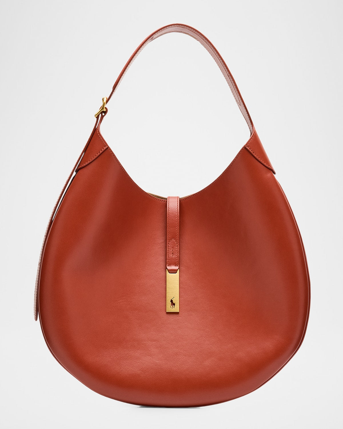 Ralph Lauren Polo ID Large Calfskin Shoulder Bag