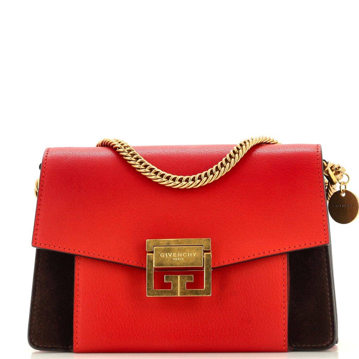Givenchy GIVENCHY GV3 Flap Bag Leather with Suede Small