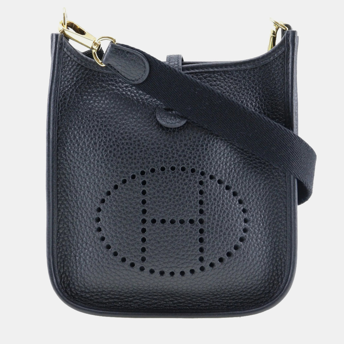Hermès Hermès Evelyne TPM Shoulder Bag Amazon Taurillon Clemence Made in France 2020 Black/Gold Hardware Y Crossbody Snap Button EvelyneTPM Women's