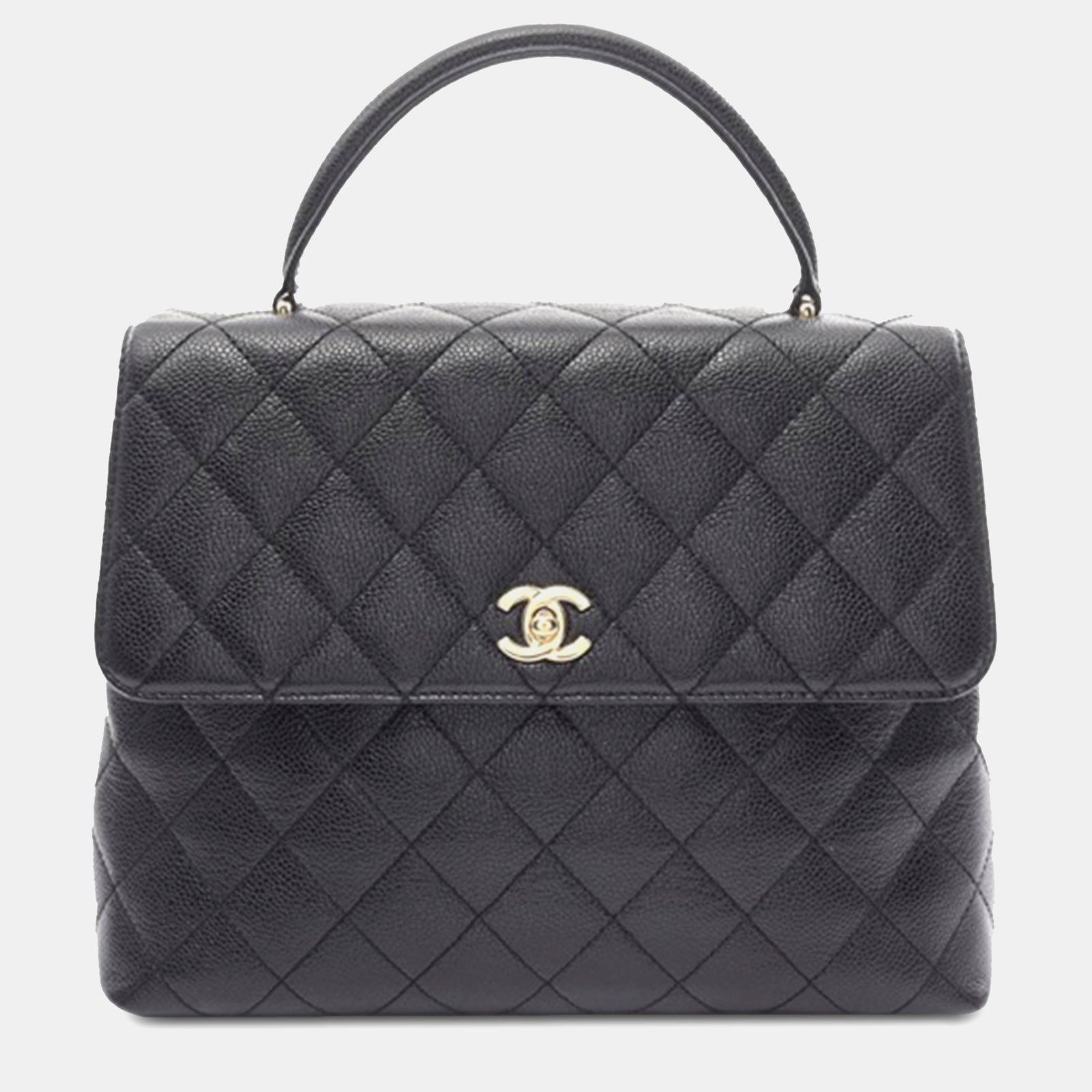 Chanel Caviar Kelly Handtasche mit Tragegriff oben