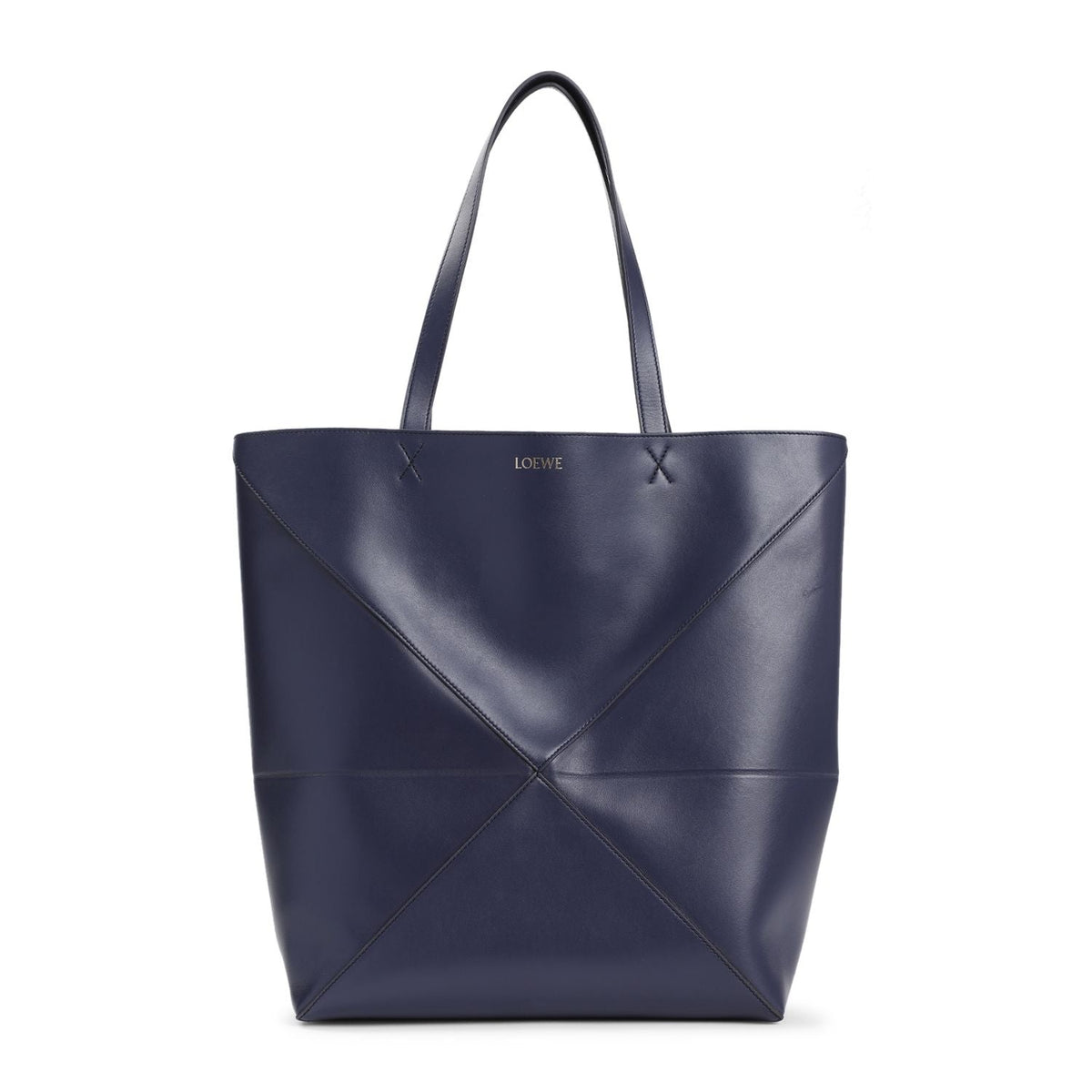 Loewe Men's Xl Puzzle Fold Tote in Blue | B933Q18X01