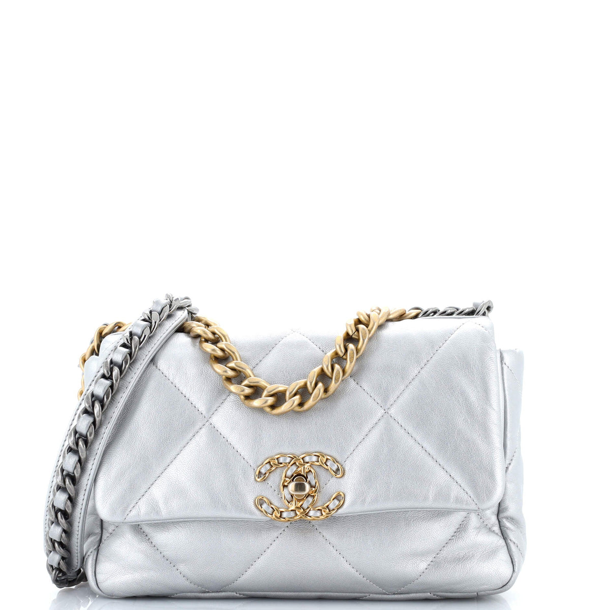 Chanel CHANEL 19 Flap Bag Quilted Leather Medium