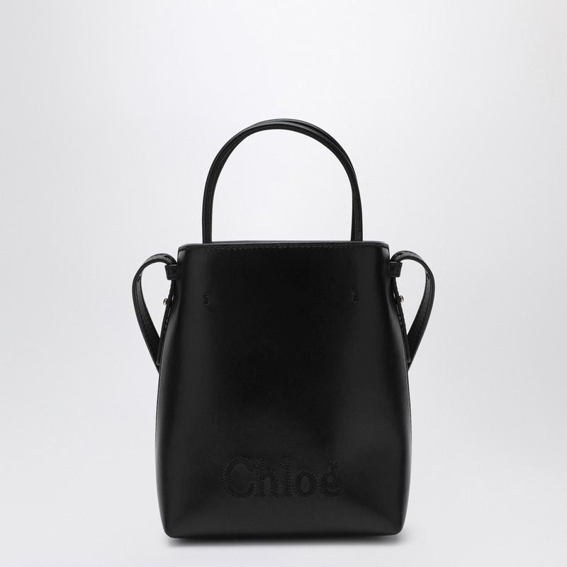 Chloé Women's MicroSense Tote Bag in Black | CHC23UP873I10