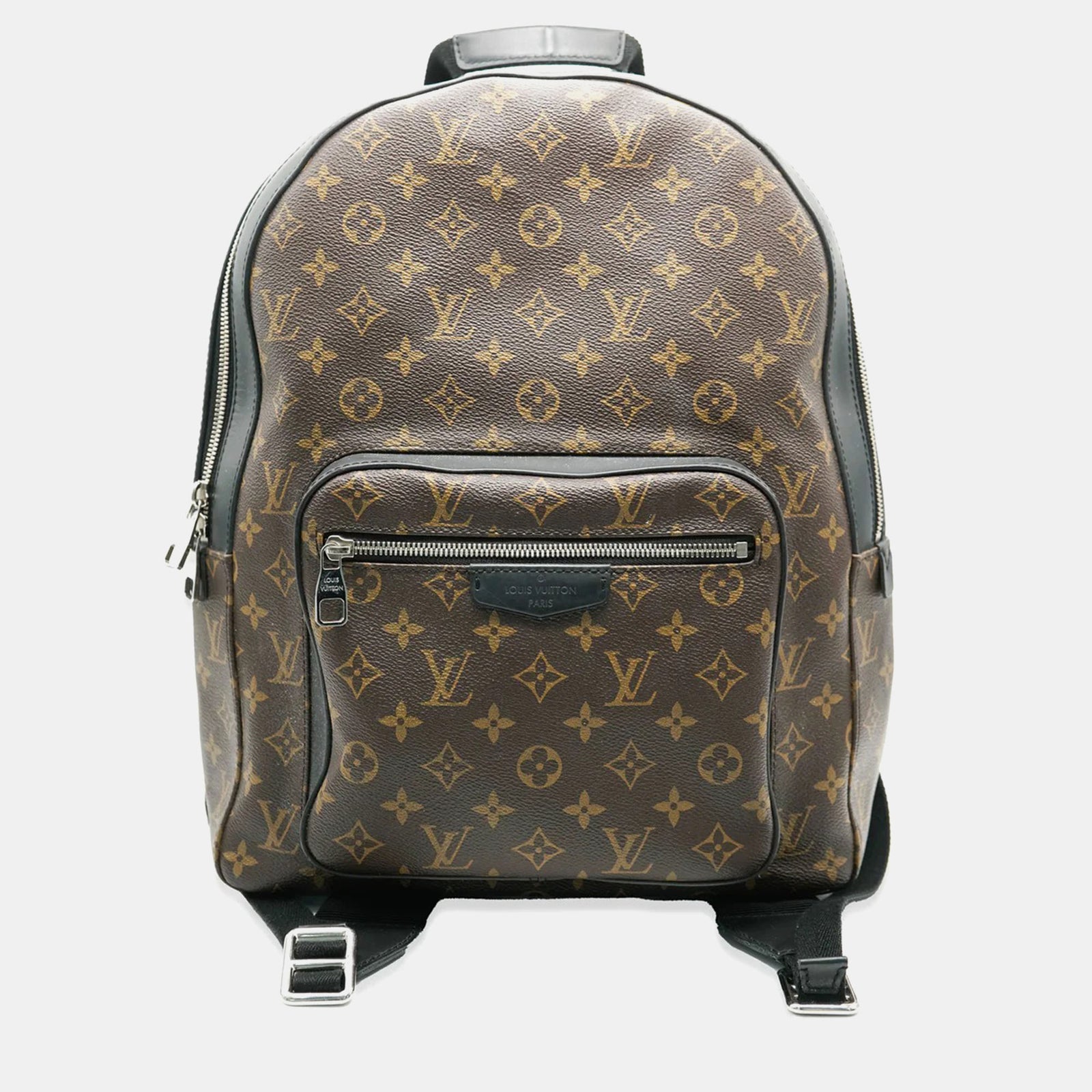 Louis Vuitton Brauner Monogramm-Canvas-Macassar-Rucksack „Josh“