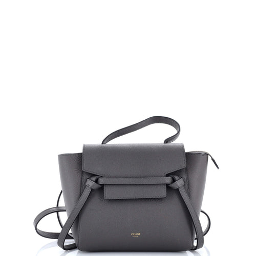 CELINE Belt Bag Textured Leather Nano