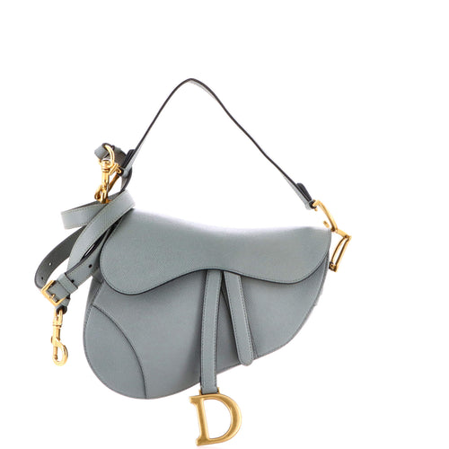 Saddle Handbag with Strap Leather Medium