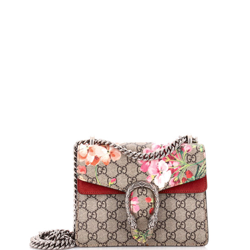 GUCCI Dionysus Bag Blooms Print GG Coated Canvas Mini