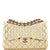 CHANEL Classic Double Flap Bag Quilted Metallic Lambskin Jumbo