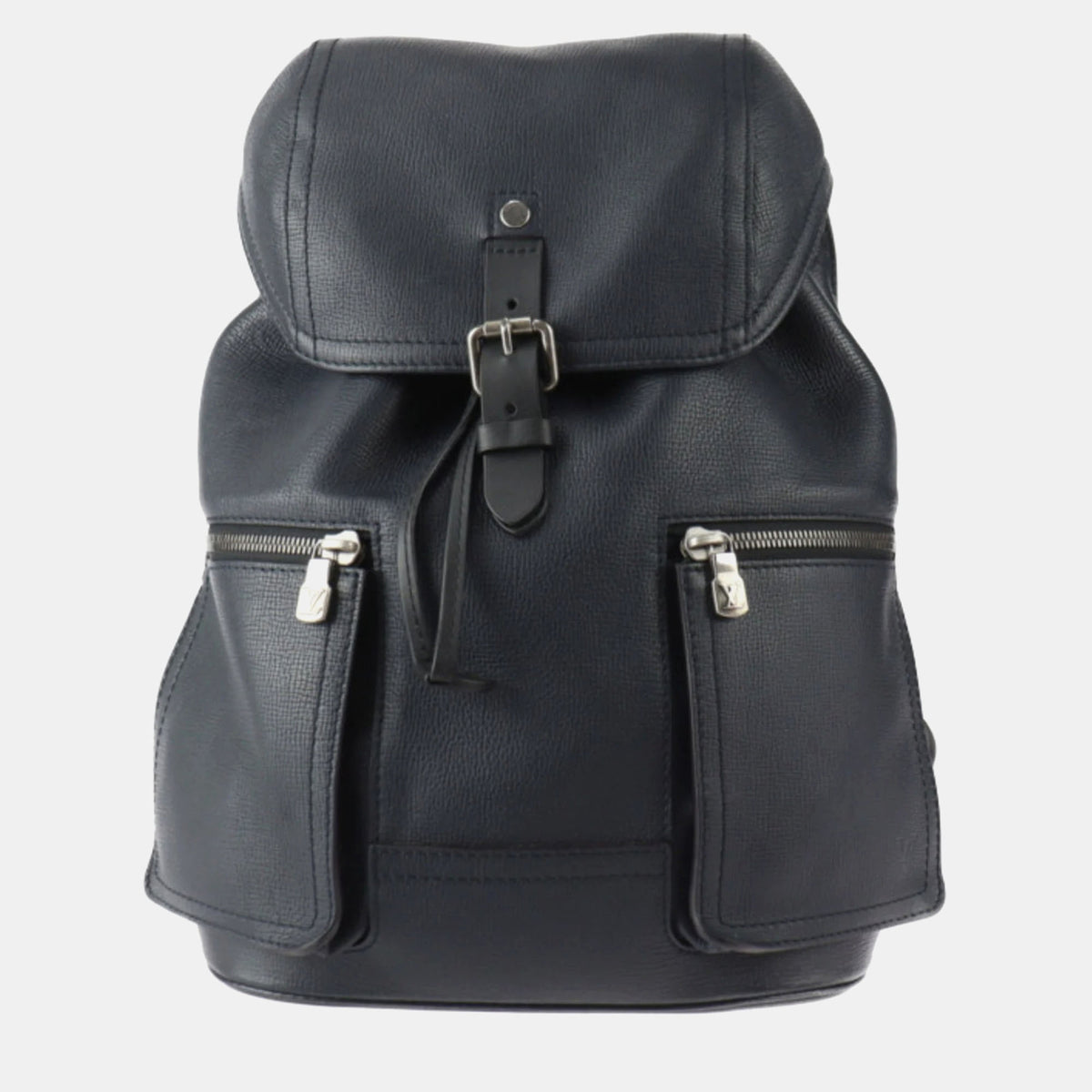 Louis Vuitton Navy Blue Utah Leather Canyon Backpack