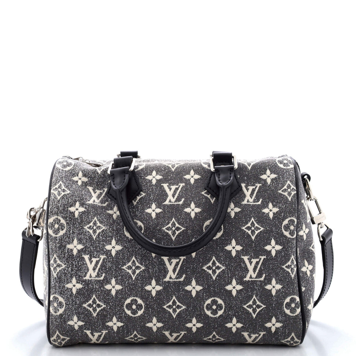 Louis Vuitton Speedy Bandouliere Bag Monogram Jacquard Denim 25
