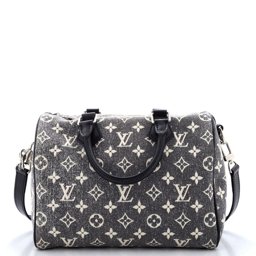 Speedy Bandouliere Bag Monogram Jacquard Denim 25