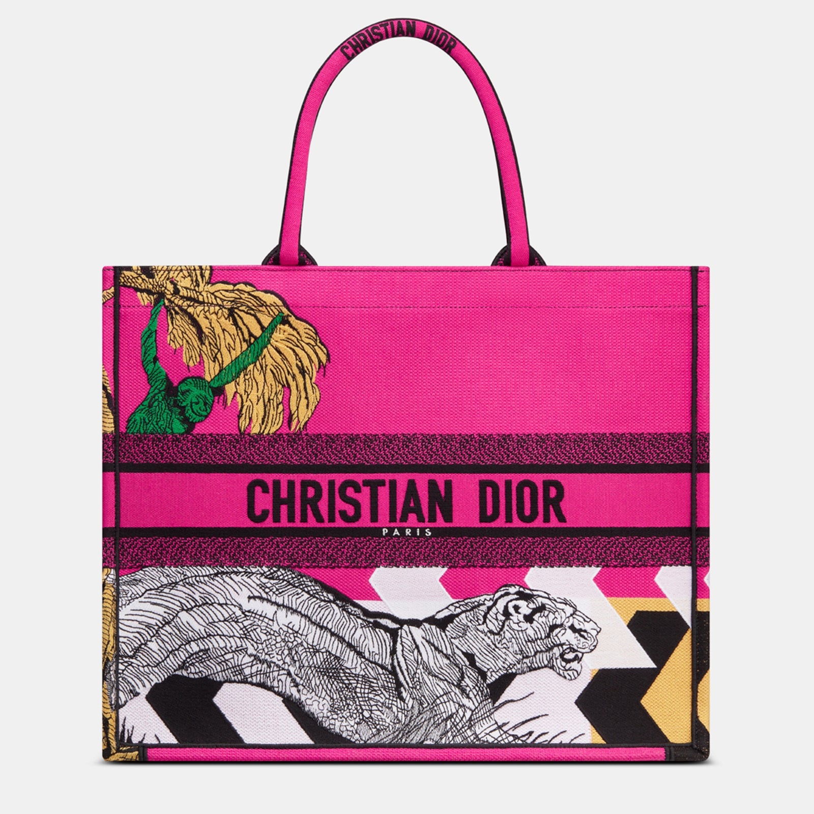 Dior Christian Multicolor Canvas Tote