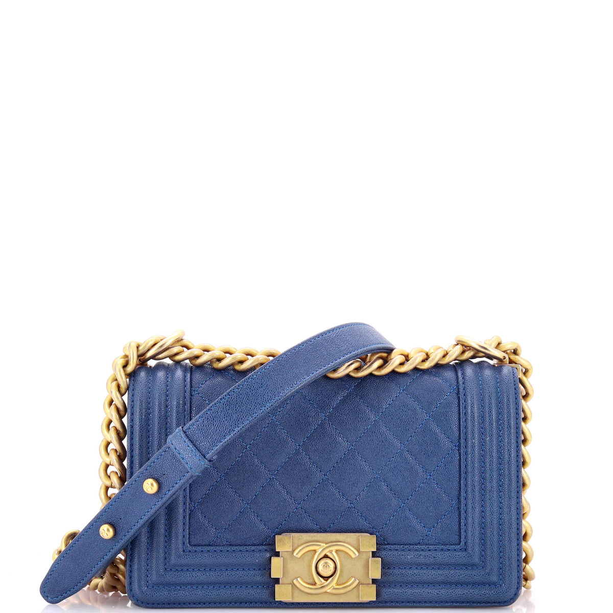 Chanel CHANEL Boy Flap Bag Quilted Caviar Small