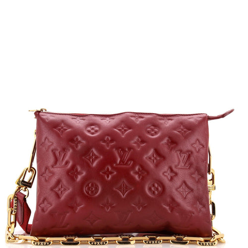 Coussin Bag Monogram Embossed Lambskin PM