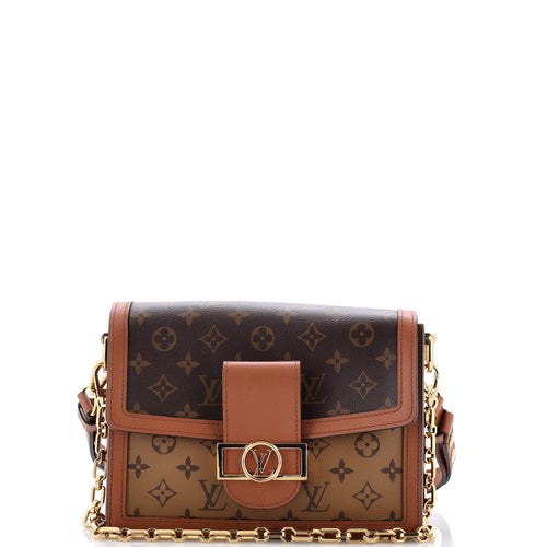 Dauphine Shoulder Bag Reverse Monogram Canvas MM
