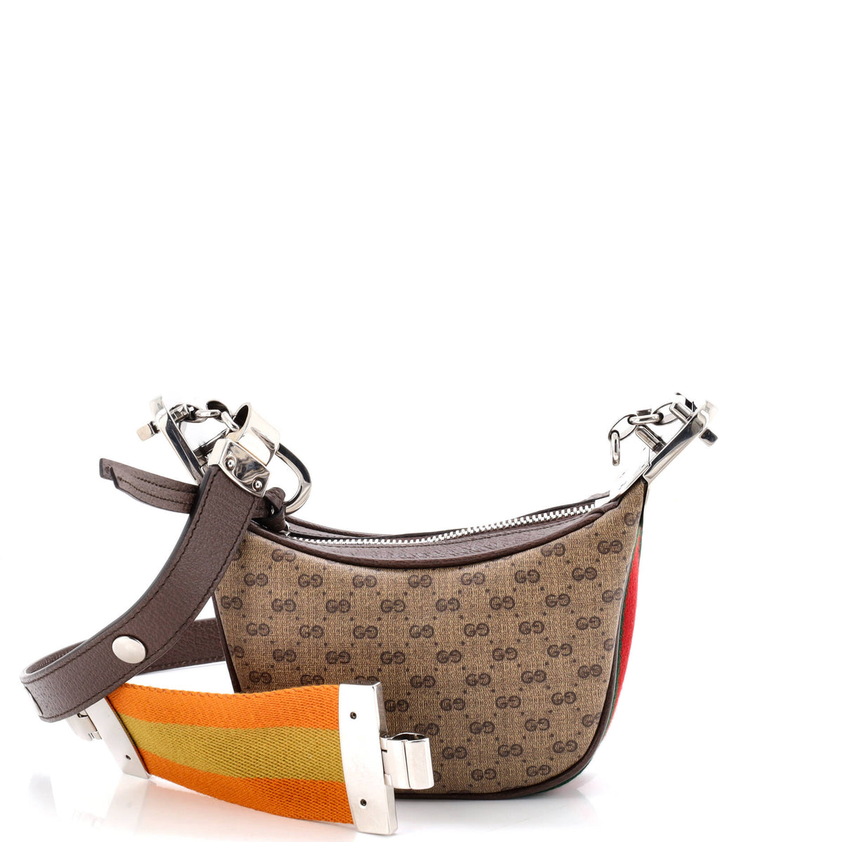 Gucci GUCCI Attache Shoulder Bag Micro GG Coated Canvas Mini