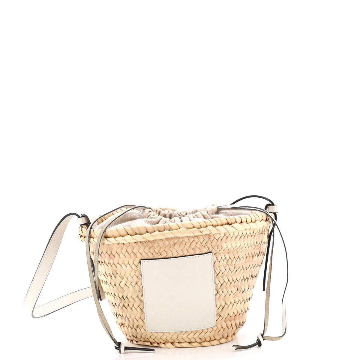 Loewe LOEWE x Paula Ibiza Drawstring Crossbody Basket Bag Raffia Small
