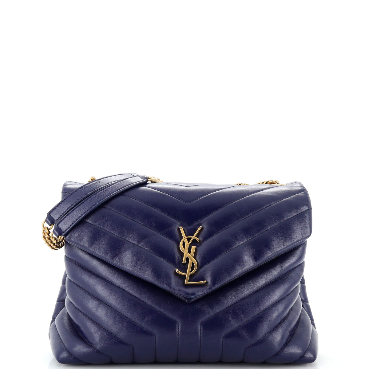 Saint Laurent Loulou Shoulder Bag Matelasse Chevron Leather Medium