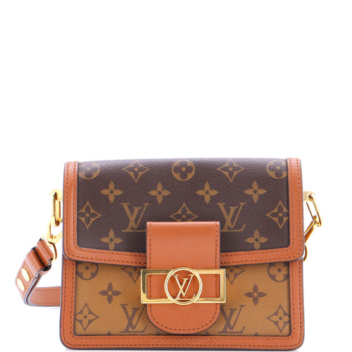Dauphine Shoulder Bag Reverse Monogram Canvas Mini